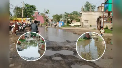 सड़कें बनीं लेकिन नहीं बनी जल निकासी व्यवस्था, सीतामढ़ी के शहर से गांव तक लोग परेशान